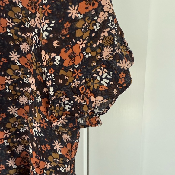 Madewell Studio Ruffle Blouse in Floral - Picture 6 of 8